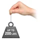 Point de rupture : 200 livres (soit 90,7 kg)