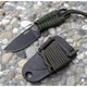 L'Izula et son étui, avec un habillage en paracord