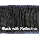 Paracord 550 (Noir réflectif)