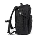 Profil du Rush 24 2.0 noir avec sangle de compression latérale et bretelle