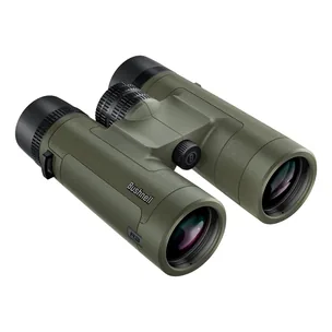 Jumelles Bushnell R3 8x42 Ranger Green, vue de trois quarts, objectifs de face