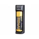 Fenix ARE-X1 V2.0 vu de dessus avec un accumulateur 21700 de 5000 mAh