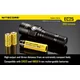 La Nitecore EC25 fonctionne avec une batterie 18650 ou deux batteries CR123A